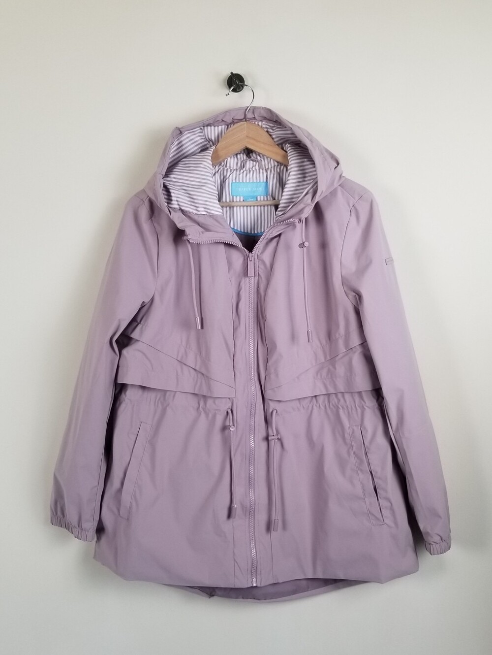 Draper James Water Resistant Hooded Jacket Size Large